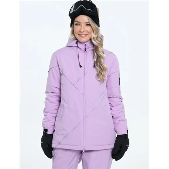 Women's Ski Snowsuit Waterproof Windproof Insulated Jacket and Pants Set
